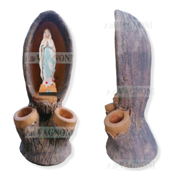 -->OFFERTA<-- STATUA+NICCHIA GROTTA IN CEMENTO FINTO LEGNO Cm120 -->OFFERTA<-- STATUA+NICCHIA GROTTA IN CEMENTO FINTO LEGNO Cm120